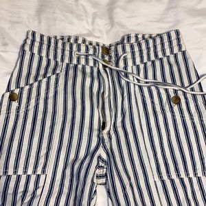 American Eagle Blue Striped Pants